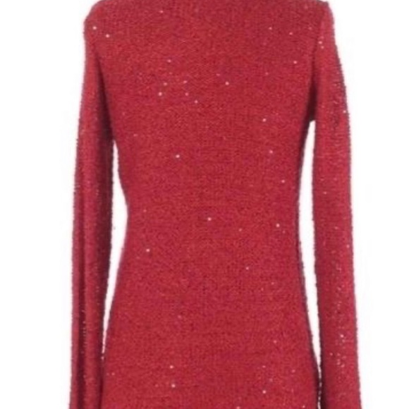 Gorgeous Red Sequins Sweater New With Tags. Perfect For Your Holiday Party. - Picture 3 of 3